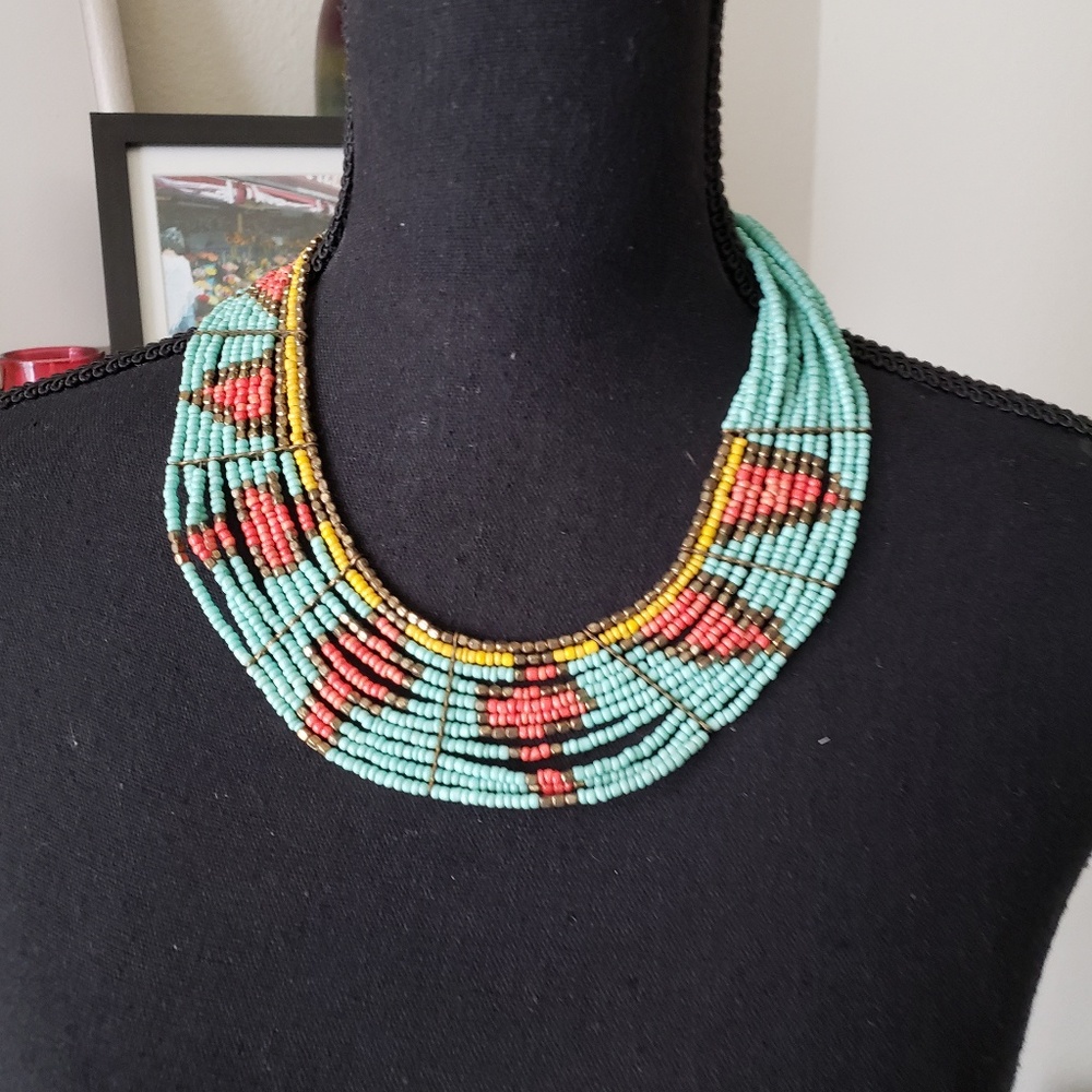 Turquoise Beaded Necklace